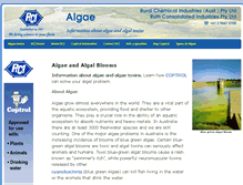 Tablet Screenshot of algae.info